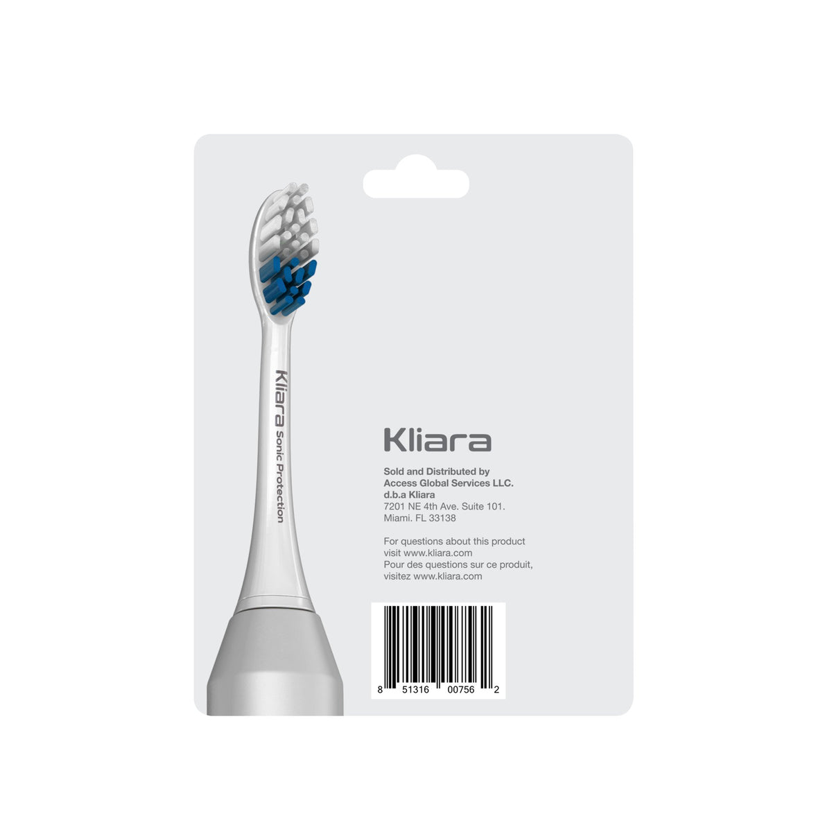 Kliara Replacement Brush Heads 4 Ct